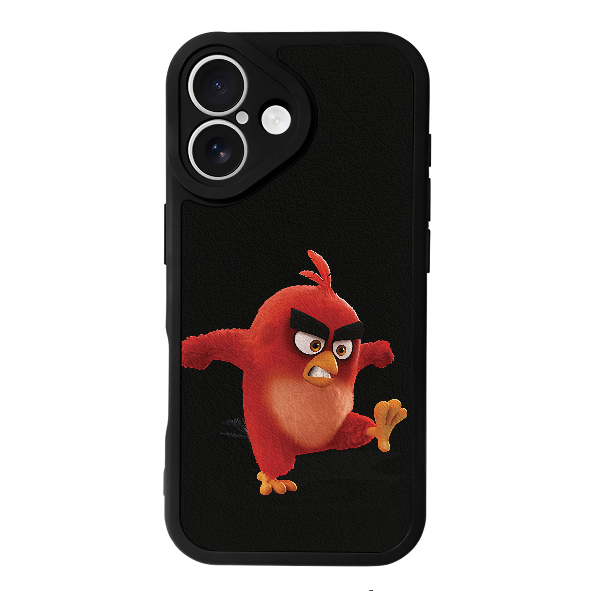（画像用） Angry Birds アングリーバード 【iPhone 16シリーズ対応】シリコンスマホケース（レザー調） 材質：シリコン